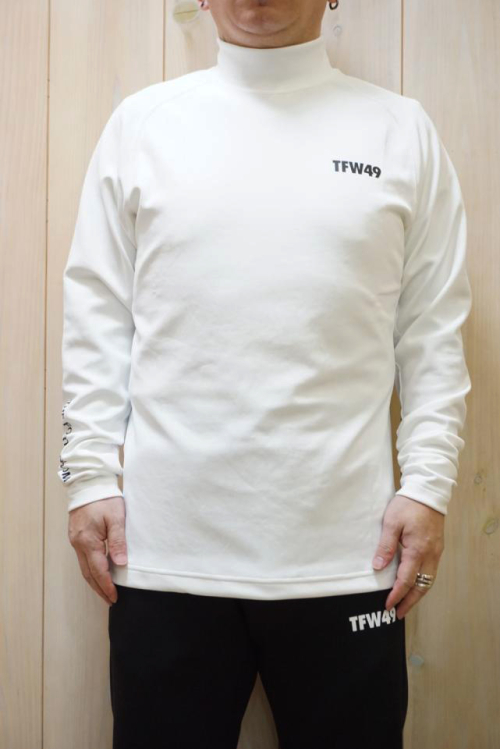 TFW49 ティーエフダブリューフォーティーナイン T102420029 WARM MOCKNECK L/S T ウォームモックネックロングスリーブTシャツ WHT × WHT 正規通販 メンズ ゴルフ