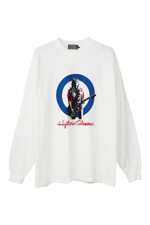 HYSTERIC GLAMOUR ヒステリックグラマー 02243CL10 UK TRIBUTE Tシャツ WHITE 正規通販 メンズ