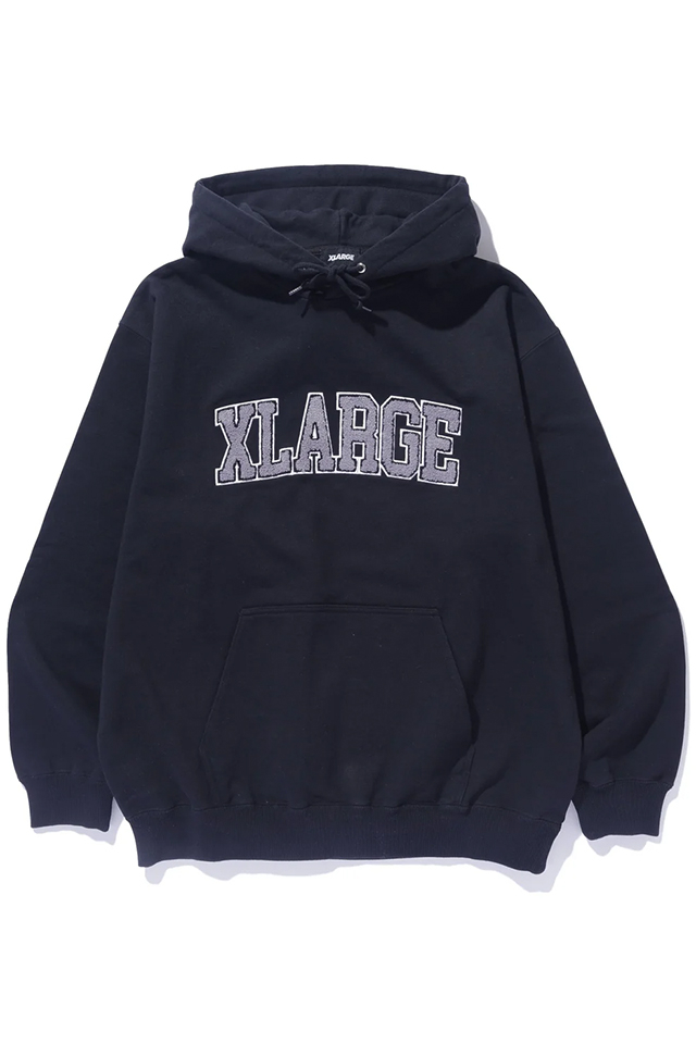 XLARGE エクストララージ 101243012011 ARCH LOGO HOODED SWEATSHIRT パーカー BLACK 正規通販 メンズ レディース