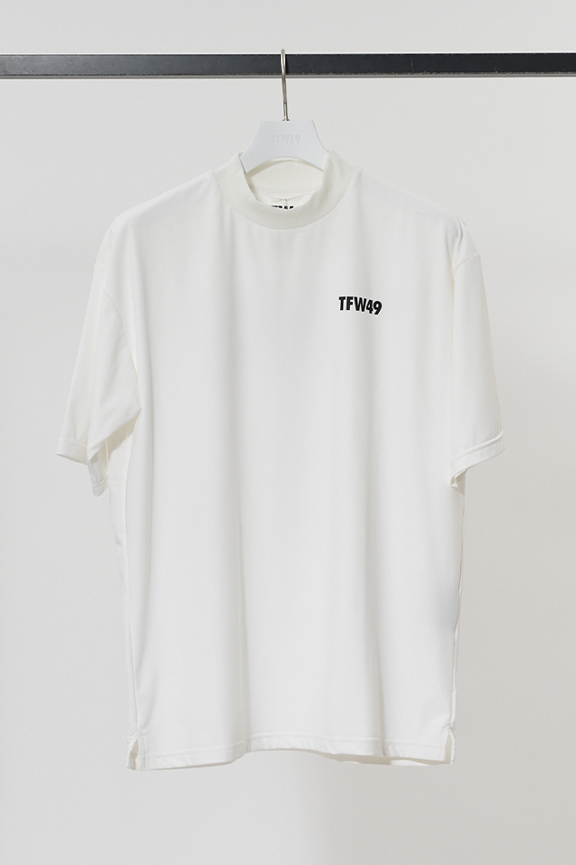 TFW49 ティーエフダブリューフォーティーナイン T102510027 HALF MOCKNECK TSHIRT ハーフモックネックTシャツ WHITE 正規通販 ゴルフ メンズ 2025年4月30日入荷予定