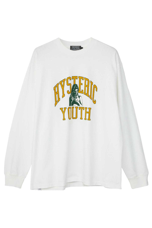 HYSTERIC GLAMOUR ヒステリックグラマー 02243CL04 H.YOUTH Tシャツ WHITE 正規通販 メンズ