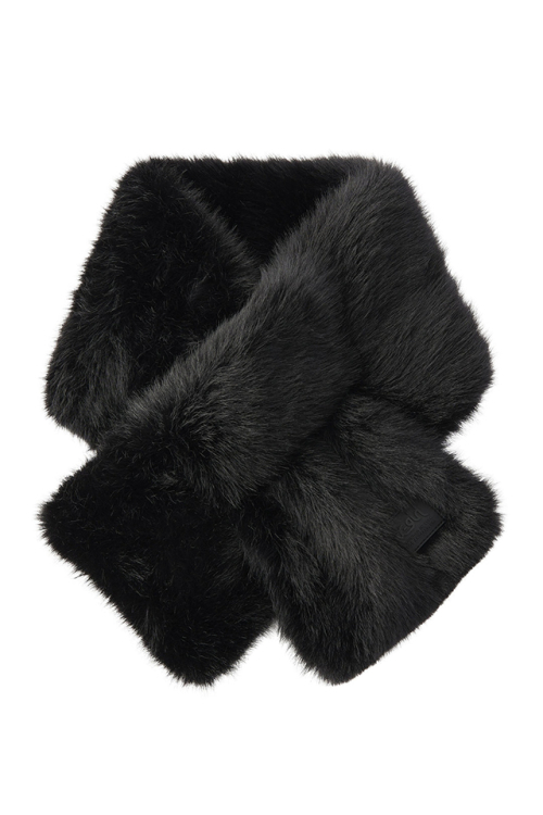 X-girl エックスガール 105244054008 FAUX FUR SCARF フェイクファーマフラー BLACK 正規通販 レディース