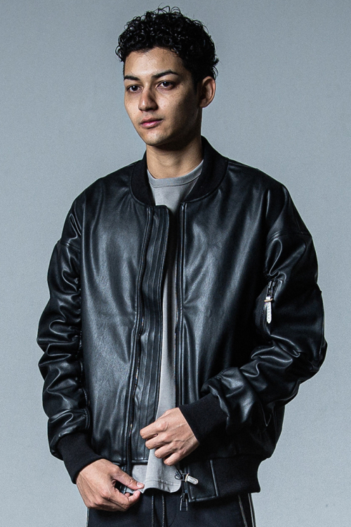 RESOUND CLOTHING リサウンドクロージング RC33-JK-003 David JACKET フライトジャケット ECOLEATHER 正規通販 メンズ