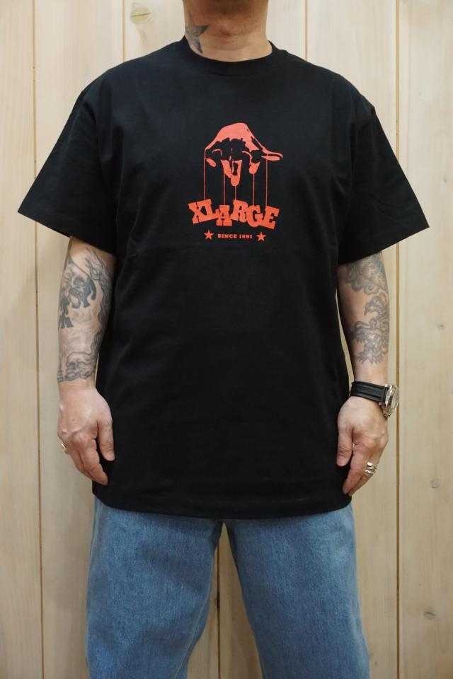 XLARGE エクストララージ 101221011040 PUPPETMASTER TEE ショートスリーブTシャツ BLACK 正規通販 メンズ レディース